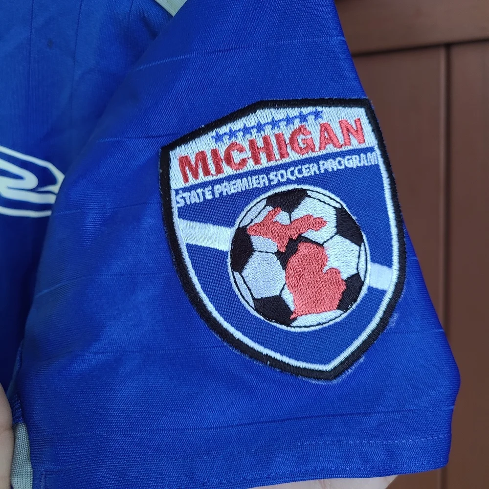 Adidas Blue Soccer Jersey with Crew‎ Neck and Short Sleeves